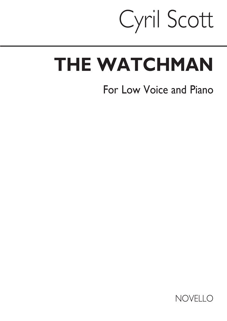 The Watchman-low Voice/Piano (Key-b Flat)